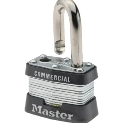 Padlock: Laminated Steel, Keyed Different, 1-9/16
