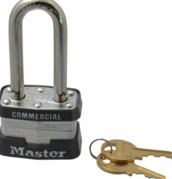 Padlock: Laminated Steel, Keyed Different, 1-9/16" Wide