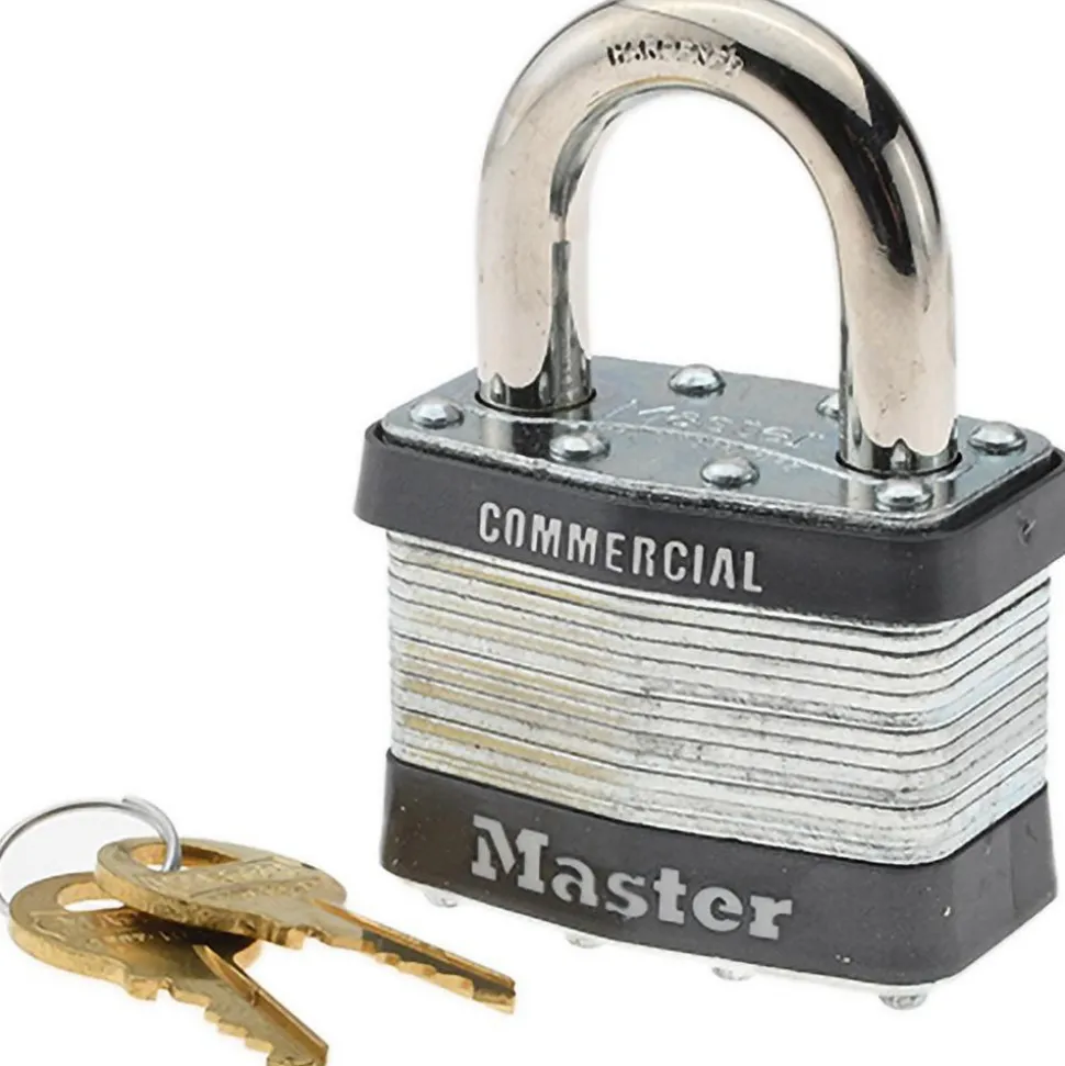 Padlock: Laminated Steel, Keyed Alike, 2" Wide