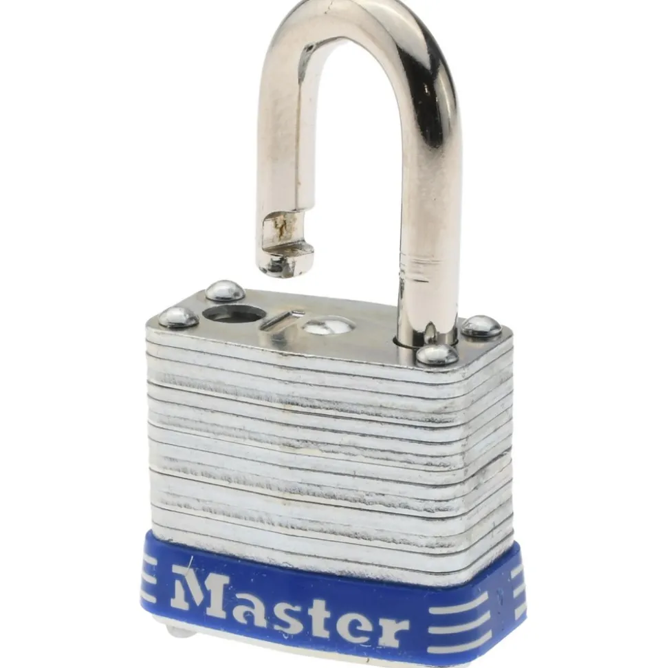 Padlock: Laminated Steel, Keyed Alike, 1-1/8" Wide
