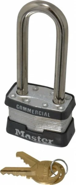Padlock: Laminated Steel, Keyed Different, 1-3/4" Wide