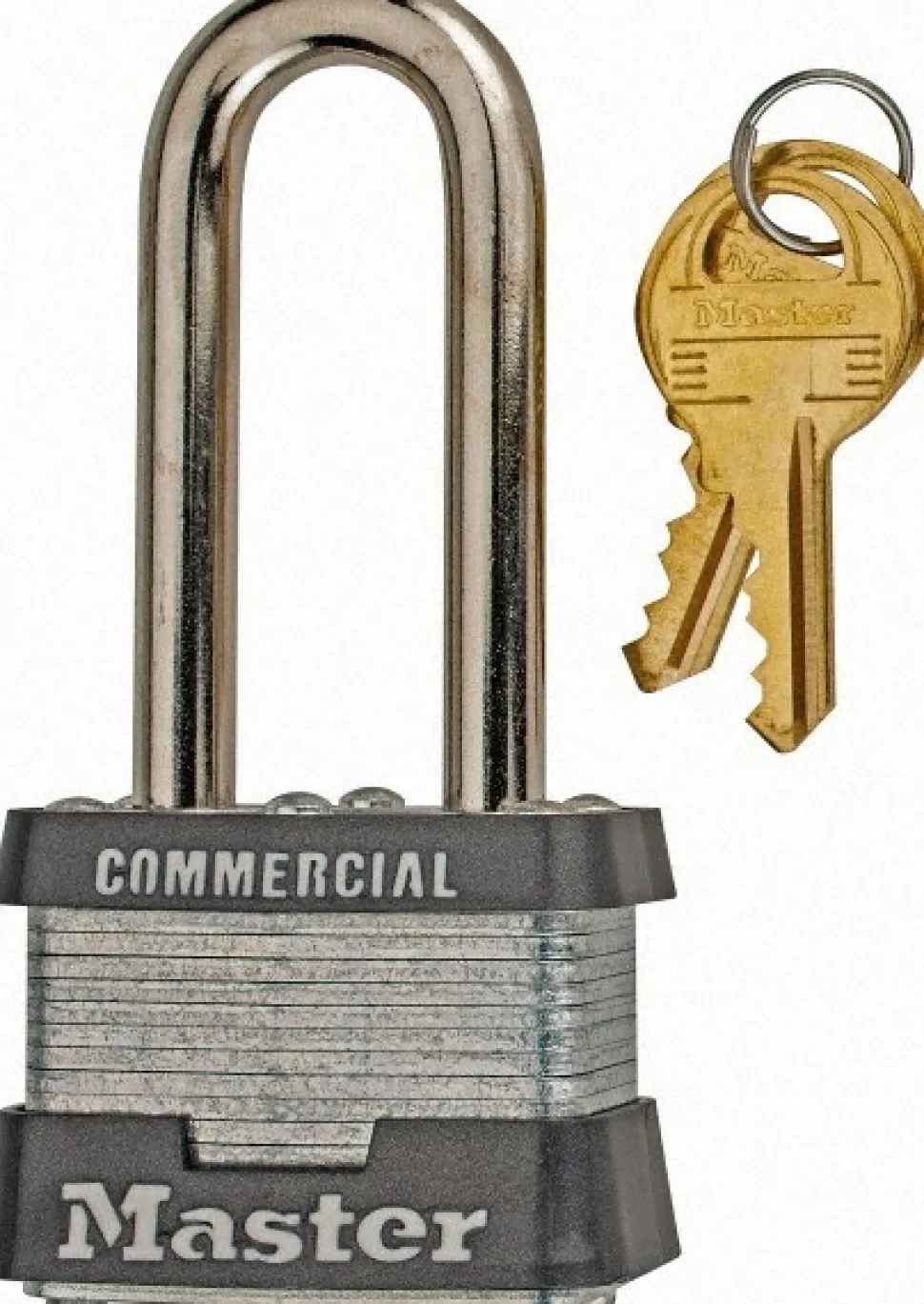 Padlock: Laminated Steel, Keyed Alike, 1-9/16" Wide
