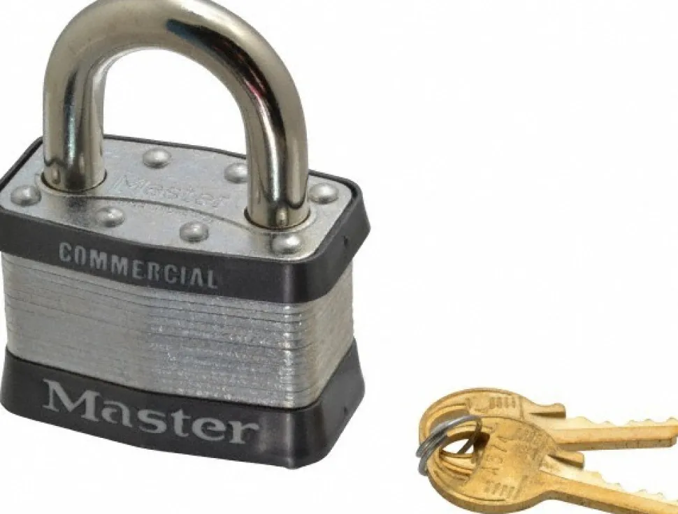 Padlock: Laminated Steel, Keyed Different, 2" Wide