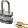 Padlock: Laminated Steel, Keyed Different, 1-9/16" Wide