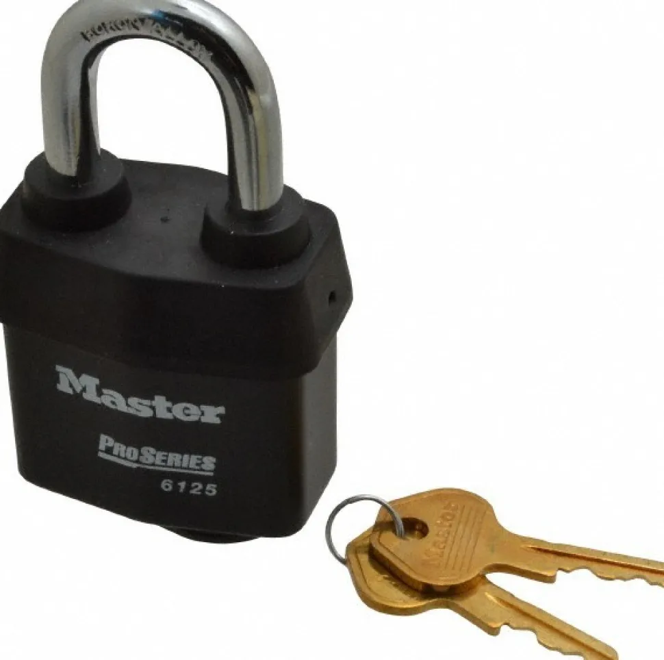 Padlock: Laminated Steel, Keyed Different, 2-3/8" Wide