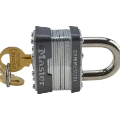 Padlock: Laminated Steel, 1-3/4" Wide