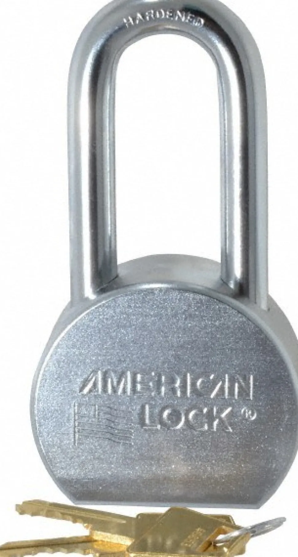 Padlock: Steel, Keyed Alike, 2-1/2" Wide, Chrome-Plated