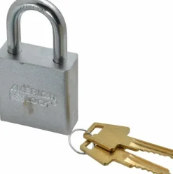 Padlock: Steel, Keyed Alike, 1-3/4" Wide