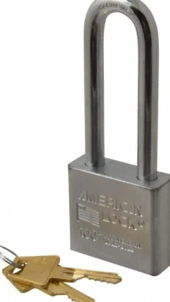 Padlock: Steel, Keyed Different, 2" Wide