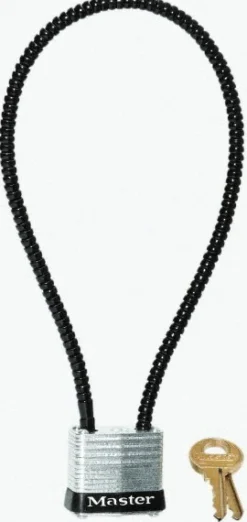 Padlock: Steel, Keyed Different, 1-1/8" Wide