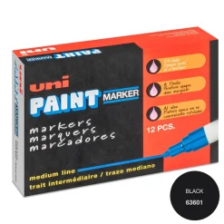 Paint Pen: Black, Oil Base, Bullet Tip