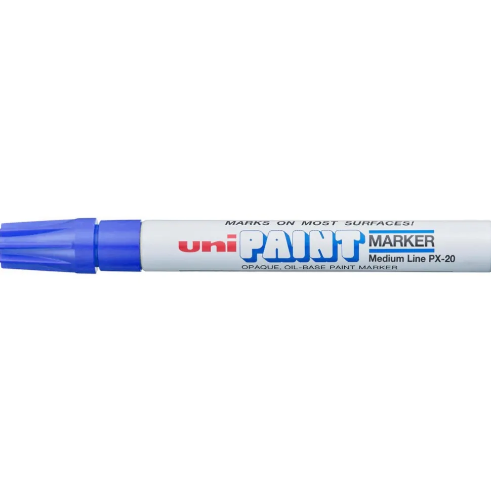 Paint Pen: Blue, Oil Base, Bullet Tip