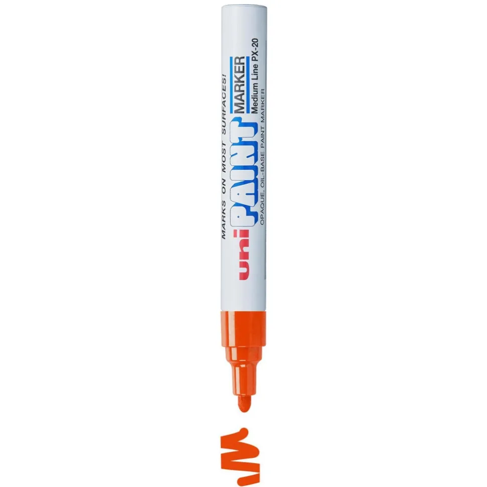 Paint Pen: Red, Oil Base, Bullet Tip