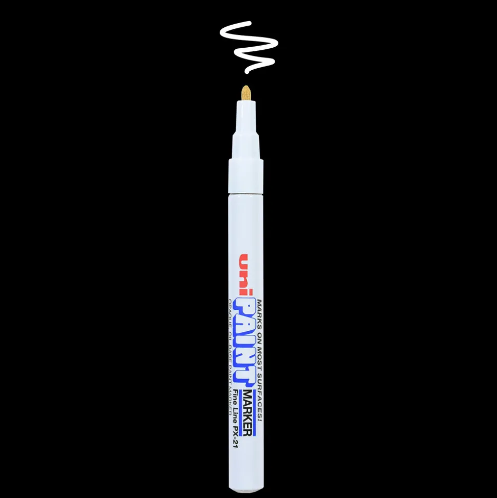 Paint Pen: White, Oil Base, Fine Tip