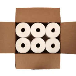 Paper Towels: Center Pull Roll, 6 Rolls per Case, Roll, 2 Ply, White, Recycled Fiber