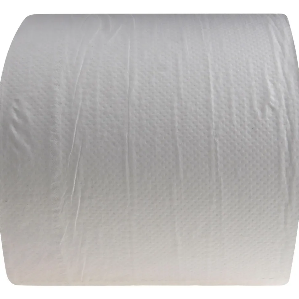 Paper Towels: Center Pull Roll, 6 Rolls per Case, Roll, 2 Ply, White, Recycled Fiber