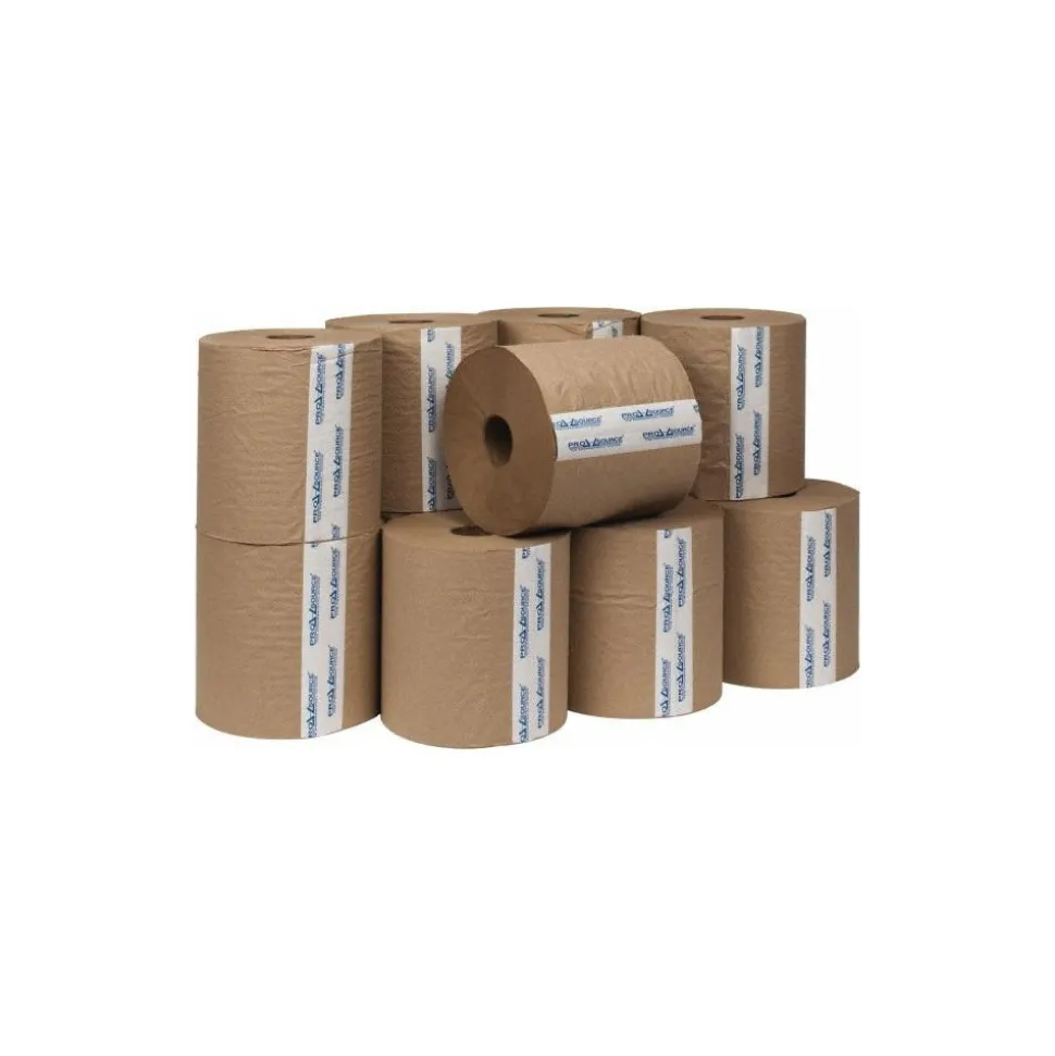 Paper Towels: Hard Roll, 12 Rolls, 1 Ply