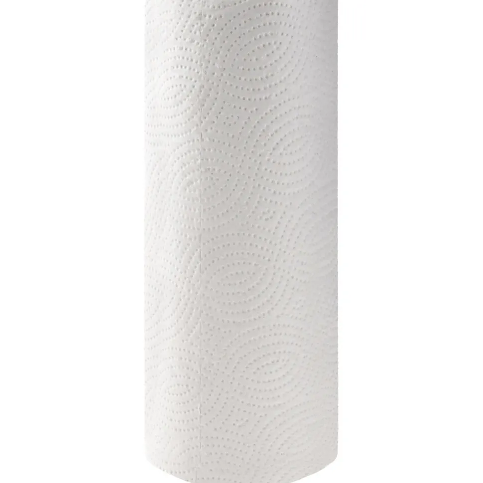 Paper Towels: Perforated Roll, 30 Rolls per Case, Roll, 2 Ply, White, Recycled Fiber