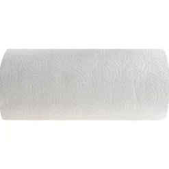 Paper Towels: Perforated Roll, 30 Rolls per Case, Roll, 2 Ply, White, Recycled Fiber