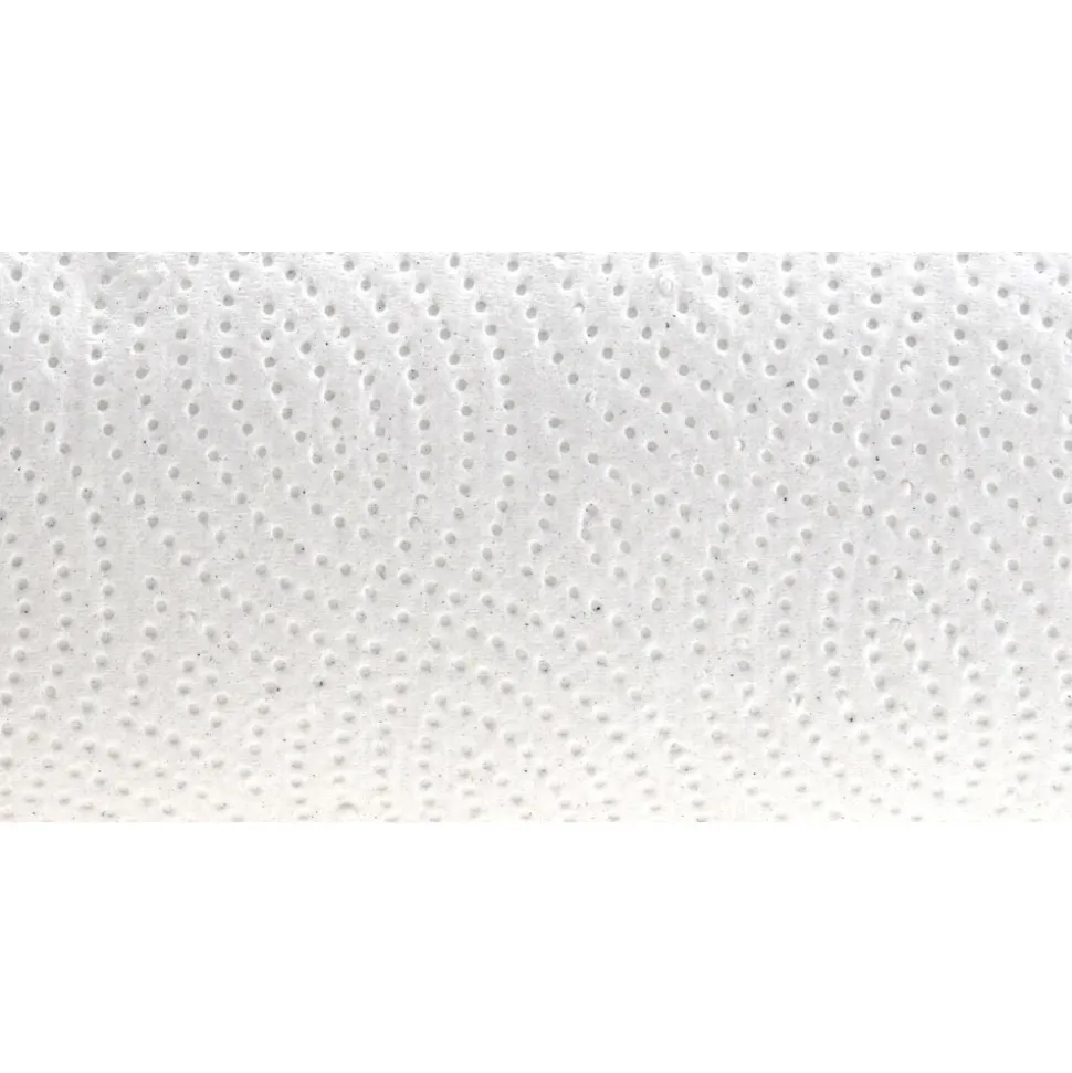 Paper Towels: Perforated Roll, 30 Rolls per Case, Roll, 2 Ply, White, Recycled Fiber
