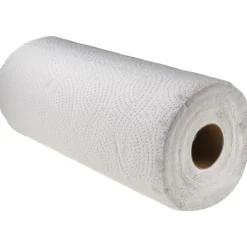 Paper Towels: Perforated Roll, 30 Rolls per Case, Roll, 2 Ply, White, Recycled Fiber