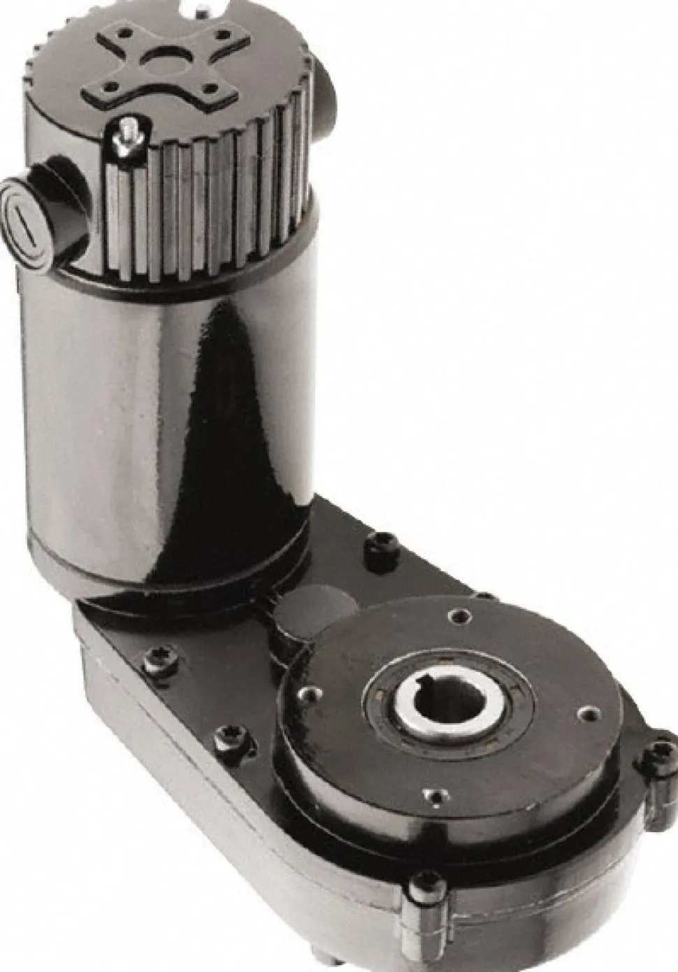 Parallel Gear Motor: 1.3 RPM, 1,100 in/lb Max, Hollow Shaft, Right Angle