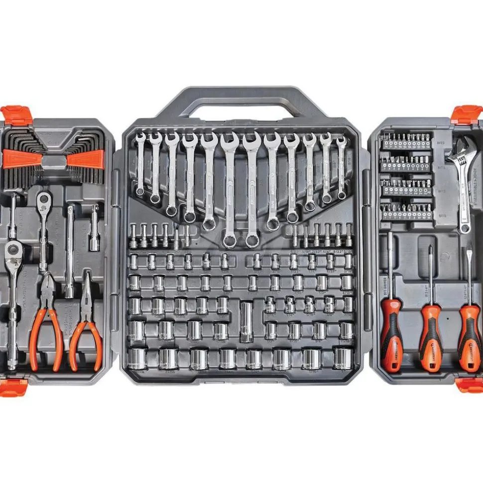 150 Pc. 1/4" and 3/8" Drive 6 Point SAE & Metric Professional Tool Set - CTK150