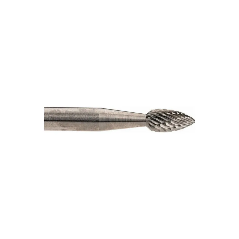 12 Pc Double Cut Burr Set with Cylinder, Cylinder w/Rad End, Ball, Cone, Flame, Inverted Cone, Oval, Pointed Cone, Pointed Tree, Tree w/Rad End