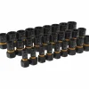 28 Pc. 1/4" & 3/8" Drive Bolt Biter™ Impact Extraction Socket Set
