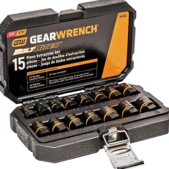15 Pc. 1/4" & 3/8" Drive Bolt Biter™ Impact Extraction Socket Set