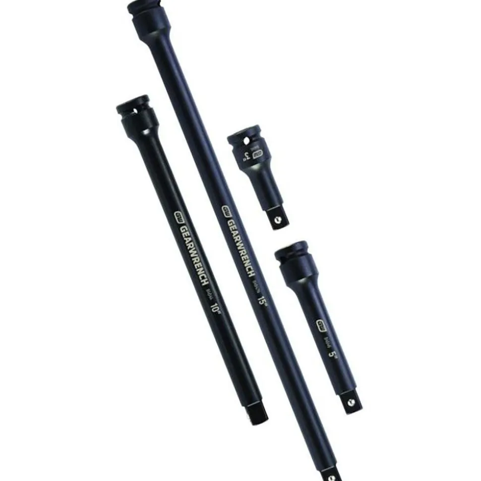 4 Pc. 1/2" Drive Impact Extension Set 3", 5", 10" & 15"