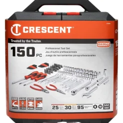 150 Pc, 1/4" & 3/8" Drive, 6-Point, SAE & Metric Professional Tool Set