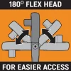 3 Pc. 1/4", 3/8", 1/2" Drive 120XP Locking Flex Head Ratchet Set