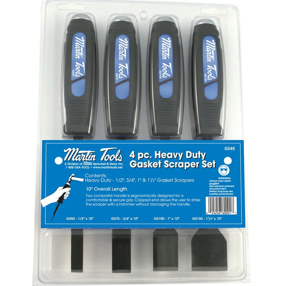 4 Pc HD Gasket Scraper Set