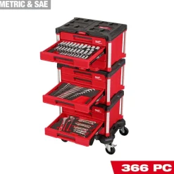 366 Pc. Master Mechanics Hand Tool Set with PACKOUT™ Drawers and Dolly