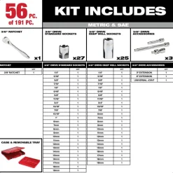 191 Pc. Mechanic's Tool Set