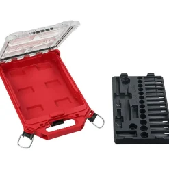 32 Pc. 3/8" Metric Ratchet and Socket Set with PACKOUT™ Low-Profile Compact Organizer