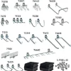 26 Pc Pegboard Hook Set, Steel & Plastic