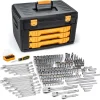243 Pc. 12 Point Mechanics Tool Set in 3 Drawer Storage Box - 80972