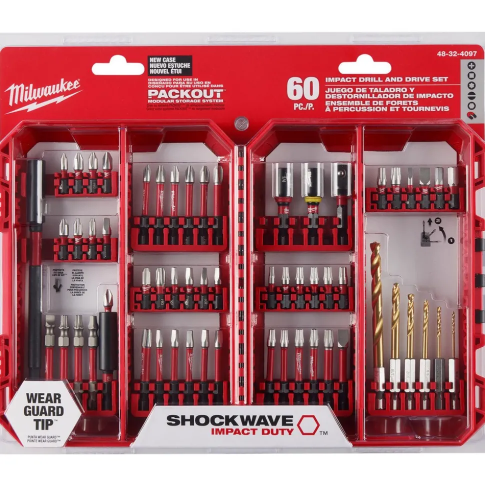 60 Pc. SHOCKWAVE™ Impact Duty Drill & Drive Set