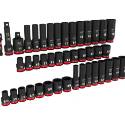 43 Pc. SHOCKWAVE™ Impact Duty 3/8" Drive SAE & Metric Deep 6 Point Socket Set