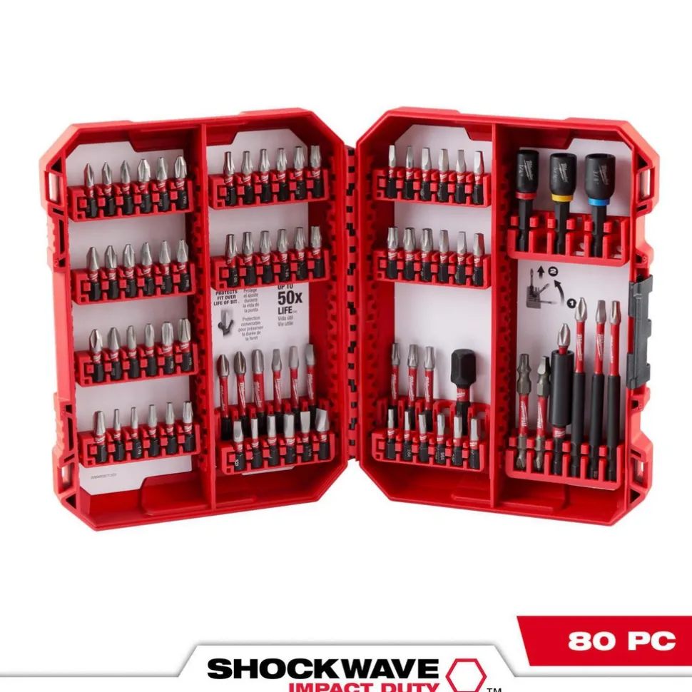 80 Pc. SHOCKWAVE™ Impact Duty Driver Bit Set