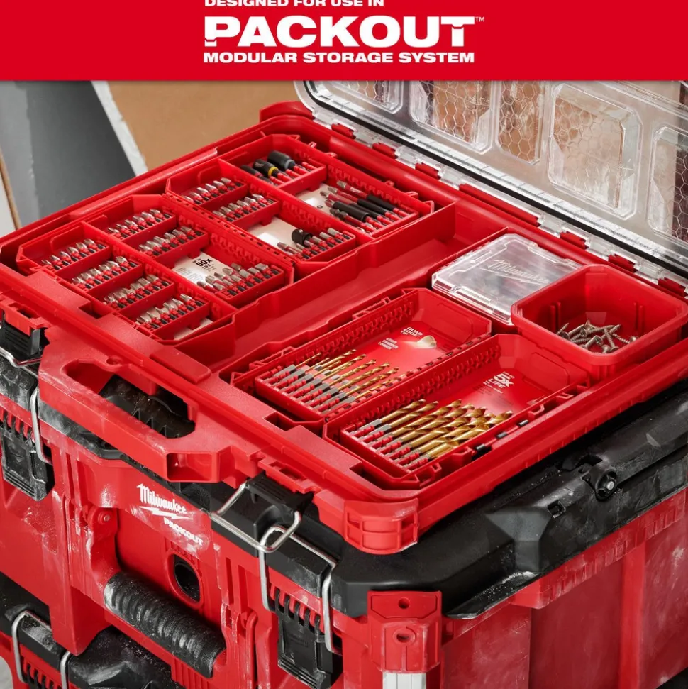23 Pc. SHOCKWAVE™ Impact Duty RED HELIX™ Titanium Drill Bit Set