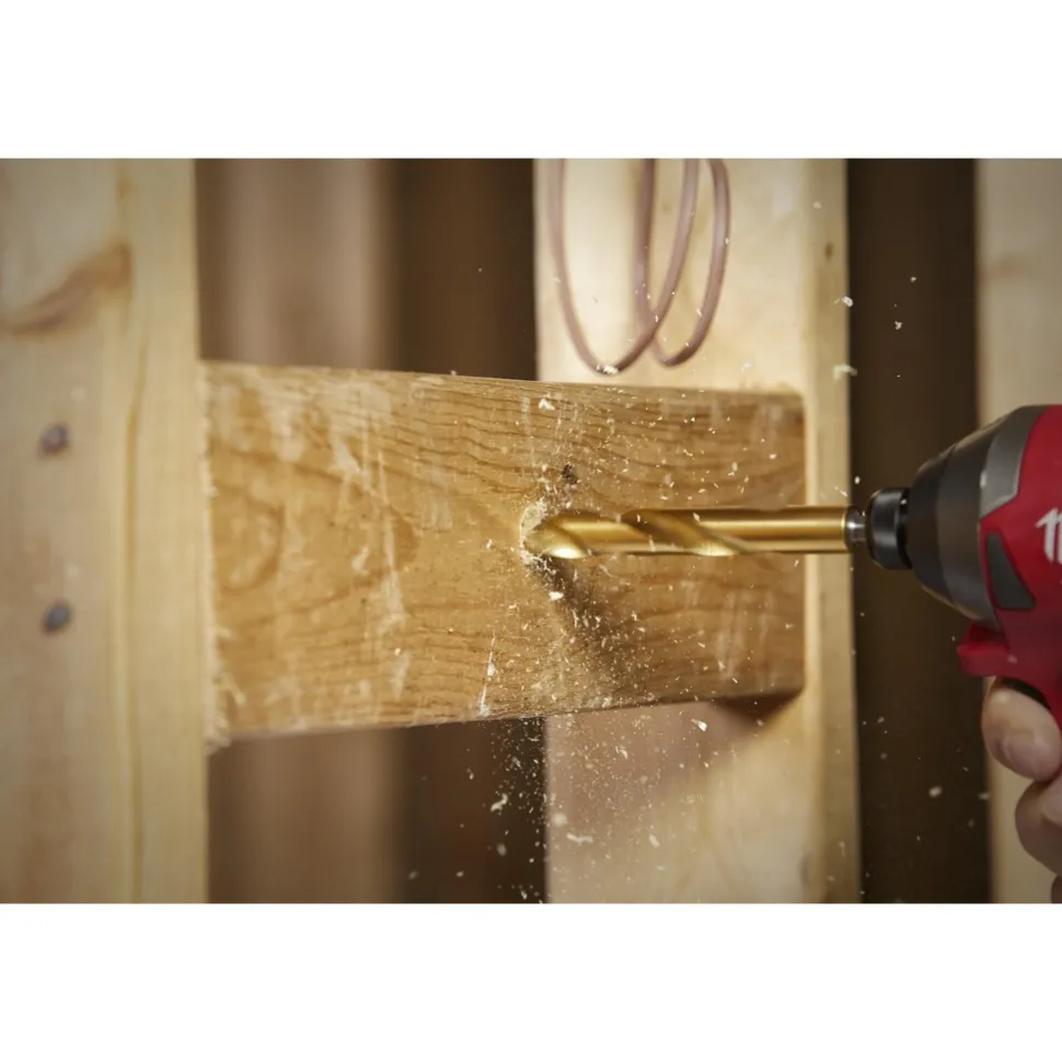 23 Pc. SHOCKWAVE™ Impact Duty RED HELIX™ Titanium Drill Bit Set