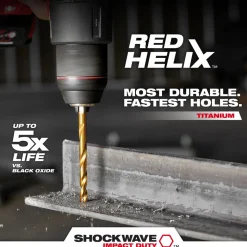 23 Pc. SHOCKWAVE™ Impact Duty RED HELIX™ Titanium Drill Bit Set