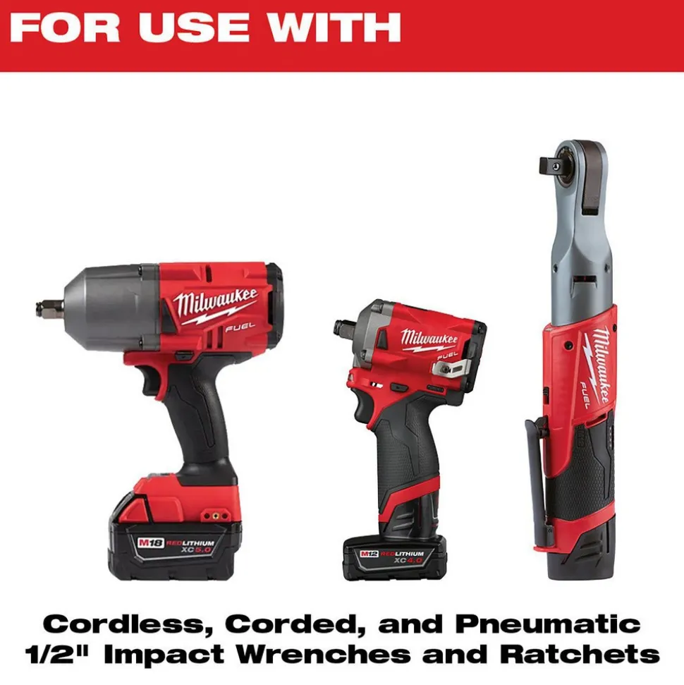 31 Pc. SHOCKWAVE™ Impact Duty Socket 1/2” Drive Set with PACKOUT™