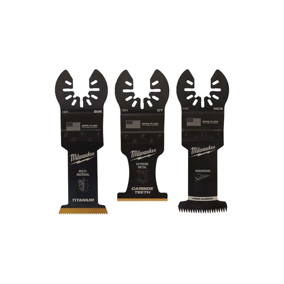 3 Pc. Universal Fit Oscillating Multi-Tool Blade Set