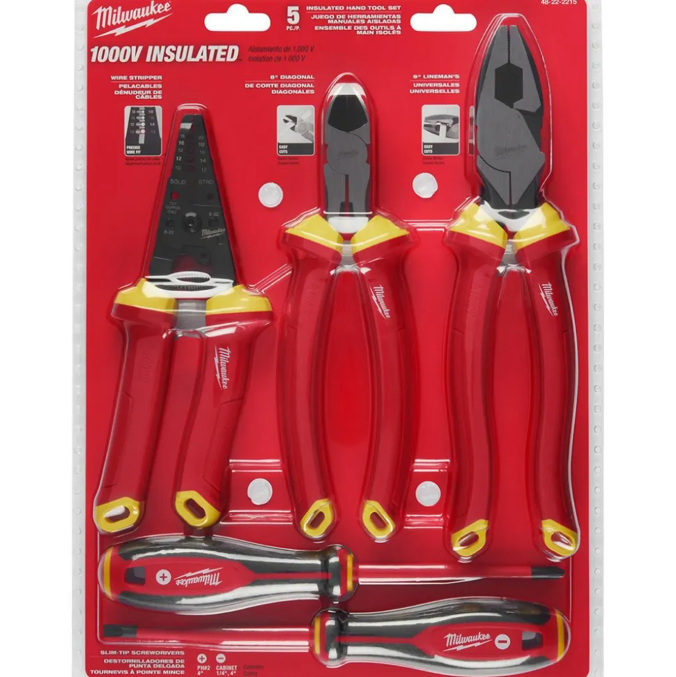 5 Pc. 1000V Insulated Hand Tool Set