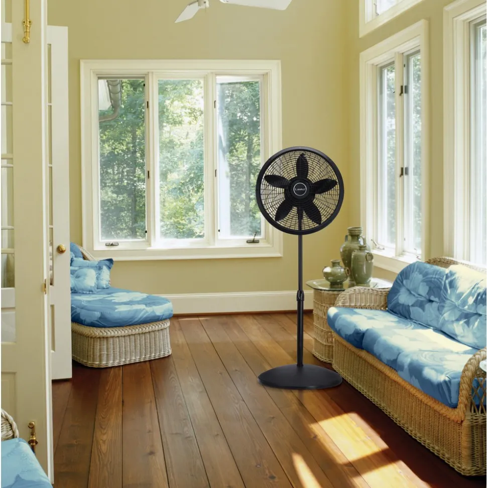 Pedestal Fans: Number of Speeds: 3; Amperage: 1.1, 0.5