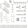 Pegboard Hook Sets: Set Type: Hooks; Mount Type: Hanging; For Use With: Pegboard; Material: Metal